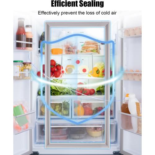 Upgraded 241786006 Freezer Door Gasket Fit for Frigidaire Kenmore Electrolux Crosley Refrigerator Freezer Door Seal Replace AP4321993 1379313 AH1991329, 63X14.5