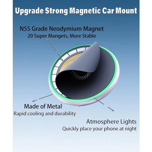 Car Phone Holder for Chevrolet Equinox EV 2024 2025 Accessories Apply to 17.7 Inch Touch Screen 15W Fast Wireless Charger Screen Fixed Clip Cell Phone Mount with Dashboard Storage Tray