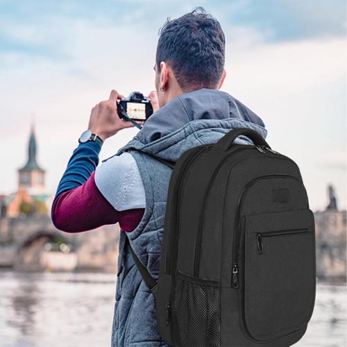 MATEIN Travel Backpack for Men, Expandable Laptop Backpack, Anti Theft Business Computer Bag Fit 15.6 Inch Laptop, Water Resistant College School Bookbag for Men Women, Black