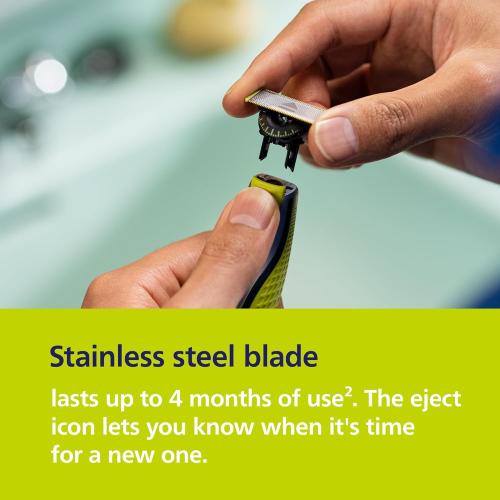 Norelco Philips OneBlade 360 Hybrid Face, Electric Beard Trimmer and Shaver, with 360 Blade Technology, 1x 360 Blade for Face, 5in1 Adjustable Comb, Model QP2724/90