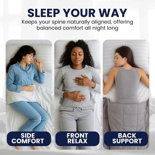 Bed Pillows for Sleeping, Set of 2 – Cooling, Hotel Quality with Soft Down Alternative Fill for Back, Stomach & Side Sleepers (King)
