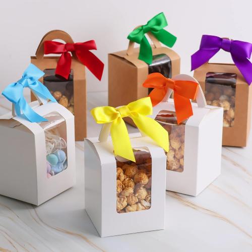 AIMUDI 6 Colors Rainbow Ribbon Twist Tie Bows 3.5 Premade Satin Ribbon Bows for Pride Day Pre-Tied Mini Bows for Crafts, Gift Wrapping, Baby Shower, Birthday, LGBT Party Favors - 60 Counts