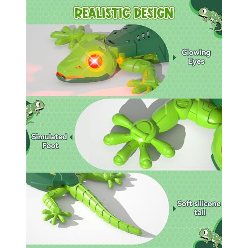 Wall Climbing Lizard,Wall Crawler Robot Gecko Remote Control,Floor Ceiling Crawling Electric Lizard Rc Car Toy,Cool Kids Toys,Easter Birthday Gifts for 3 4 5 6 7 8 9 10  Year Old Boys Girls Teens