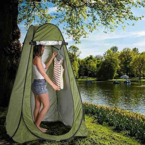Foldable Privacy Tent for Portable Toilet, Shower and Changing Room Camping Privacy Shelter Tent with Carry Bag for Camping & Beach Lightweight & Sturdy, Easy Set Up