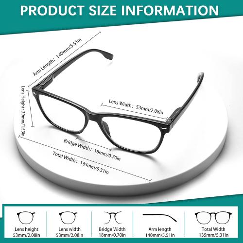 3 Pack Progressive Multifocus Reading Glasses for Women Men Blue Light Blocking Multifocus Spring Hinges Readers (3 Mix Color, 1.25, multiplier_x)
