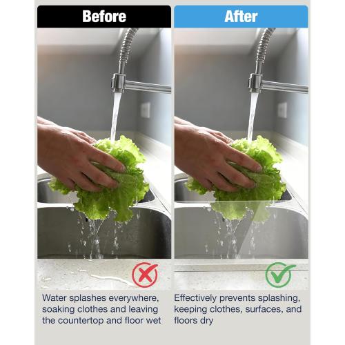 Acrylic Sink Splash Guard, Highly Transparent Fixed Splash Guard for Kitchen Island & Bathroom（23.6L x 1.6W x 4.7H）
