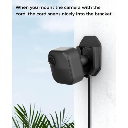 3 Pack Blink Camera No Drill No Screws Wall Mount Bracket for Blink Outdoor 4/Outdoor 2K /Mini /Mini 2K  /Indoor Camera, HBV Adhesive Mount