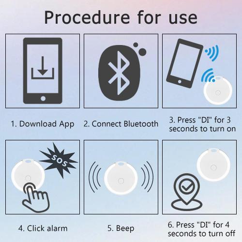 1Pcs GPS Tracker for Kids, Bags,Wallet, Luggage and More,Smart Waterproof GPS Tracker,Keys Finder and Phone Finder,Dog Bluetooth Tracker, Portable Bluetooth Anti-Lost Device,App Control