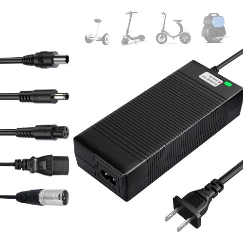 5 in 1 Plugs 54.6V Safe Charger for 48V 13S Lithium Batteries, UL Certified