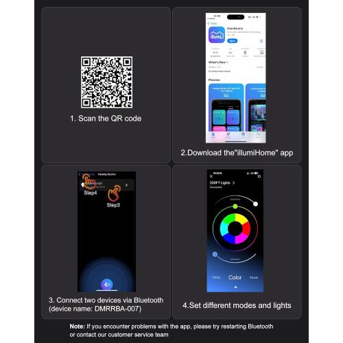 Fussion 200ft Permanent Outdoor Lights for House, 2025 Smart RGB LED Outside Lights with APP Remote Control, IP67 Waterproof Eternity Eaves Lighting for Christmas, Halloween, Holiday, Party, Daily