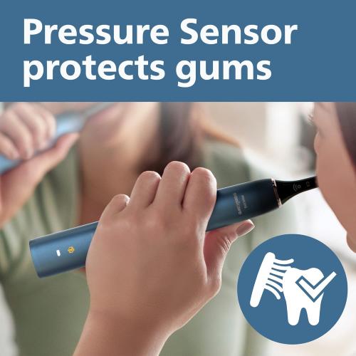 Philips Sonicare 9000 Special Edition Rechargeable Toothbrush, Blue/Black, HX9911/92