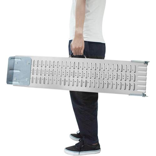 ThunderBay ramp Set Pack of 2 Folding Ramp Galvanized Steel 880 lbs Max Folding Ramp for ATV,Motorcycle,Truck,Quad,Lawn Mower,Snow Blower,Dirt Bikes,Carts,Trailers,Car Tailg