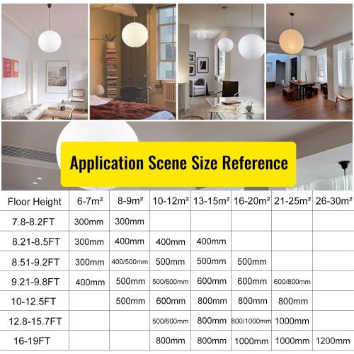 White Round Paper Lanterns, 15.75 Large Hanging Paper Lantern Lamp, Chinese/Japanese Paper Lantern Pendant Light for Party Decoration, Wedding, Home Decor Ceiling Lampshade(2 Pack)