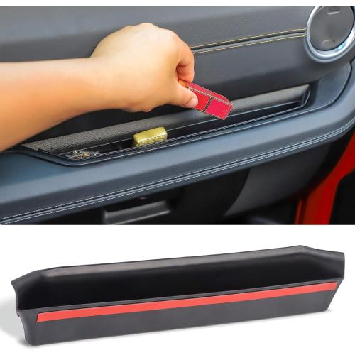 Savadicar Grab Bar Tray Compatible with 2024 2025 Jeep Wrangler (JL) & Jeep Gladiator (JT), Passenger Side GrabTray Storage Organizer, Interior Accessories, Black (Patent Authorization)