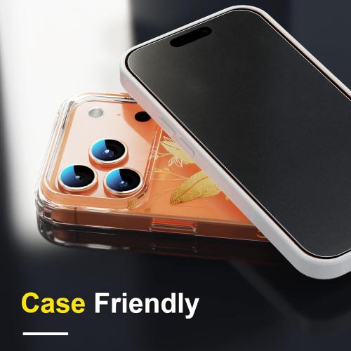 YWXTW 2 Pack for iPhone 17 Pro Max Matte Screen Protector 6.9 Inch 1 Set Camera Lens Protector, [1S Pull-Out] Anti Glare Anti Fingerprint 17 Pro Max Glass Screen Protector, Bubble Free, Smooth as Silk