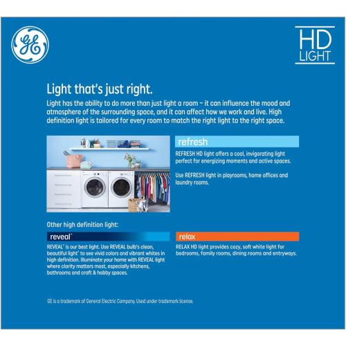 GE Refresh 6-Pack 65 W Equivalent Dimmable Daylight Br30 LED Light Fixture Light Bulb 22 Year Life