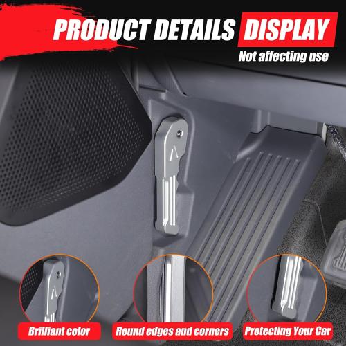 Hood Release Handle Lever Replacement Compatible with INEOS Grenadier 2020-2024, Aluminum Alloy Hood Latch Release Pull Handle Decoration Interior Accessories (Silver)