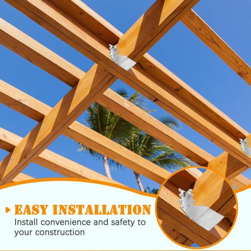 [25 Pack] 2x6 Joist Hanger, 18 Gauge LU26 Galvanizing Face Mount Joist Hangers, Wood Hurricane Ties, Rafters Tie