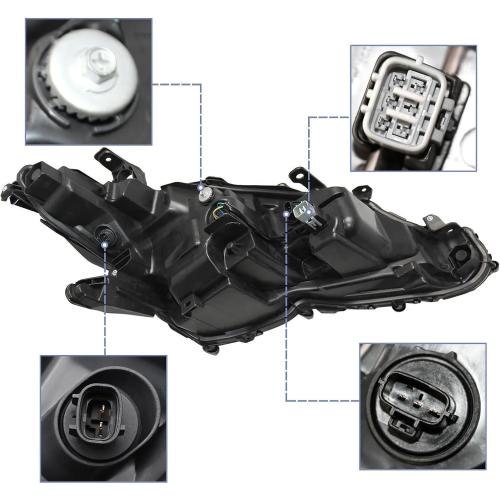 2018-2022 Camry L LE SE Headlights,LED Projector Headlight Assembly Compatible with Toyota Camry 2018 2019 2020 2021 2022 Replacement Left Driver Side TO2502255 81150-06C40