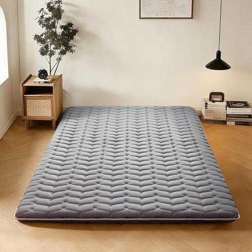 Premium Foam Japanese Futon Floor Mattress 100% High Density Foam Comfortable Floor Mattress,3.2 Thicken Foldable Sleeping Pad,Dormitory Tatami Mat,for Adult and Kids (Gray)