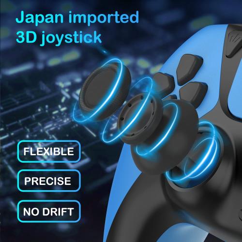 Blue UGAME Replacement for Luna Controller, Ymir Controller Wireless for Fire TV with 2 Map Buttons/Macro Turbo, Work for Amazon Luna/PS4/PC, ldeal Gift for Christmas, Blue