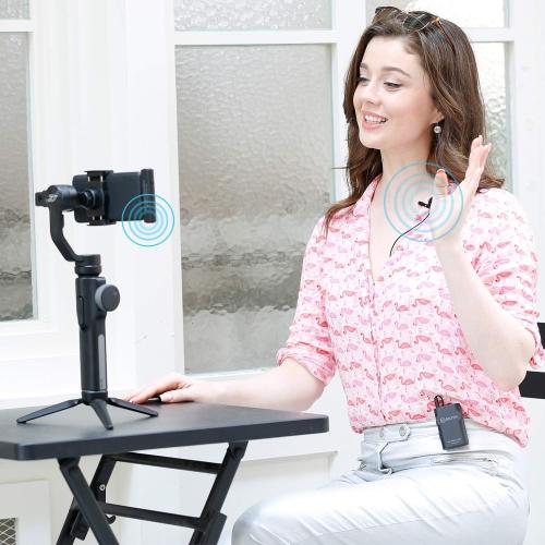 BOYA WM4 PRO-K3 2.4GHz Ultracompact Vlog Microphone for iPhone 11 x 8 7 6, iPad, iPod YouTube Video Facebook Livetream Vlog (Lightning)