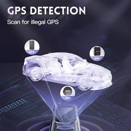 Hidden Camera Detector - Anti-Spy RF Signal Scanner & Lens Finder, 5-Level Sensitivity Portable Bug Detector for GPS Trackers, Ideal for Hotel Travel Home Office