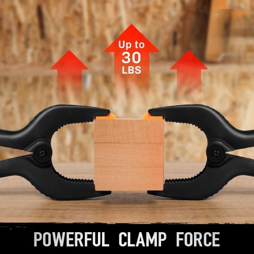4.5 Inch Spring Clamps Heavy Duty, 10 Pack Spring Clips, Backdrop Clips Clamps for Crafts Woodworking Photography