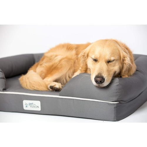 PetFusion Ultimate Dog Bed, Orthopedic Memory Foam, Multiple Sizes and Colors, Medium Firmness Pillow, Waterproof Liner, YKK Zippers, Breathable 35% Cotton Cover