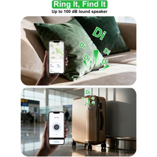 2-in-1 Air Tracker Tag for iOS & Android - Mini GPS Tracker Item Finders