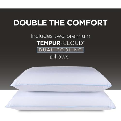 TEMPUR-Cloud® Dual Cooling™ Pillow, King - 2-Pack