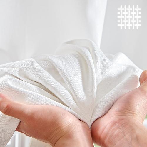 jinchan Linen Textured Curtain 84 Inch Long for Living Room Light Filtering Thermal Insulated Grommet Top Window Drape for Bedroom 52 W x 84 L White 1 Panel