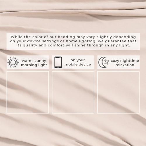 Cotton Jersey Knit Queen Sheet Set - Ultra-Soft, Stretchy, Heathered Melange Bed Sheets - Cozy, Soft T-Shirt Sheet & Pillowcase Set (Oatmeal)