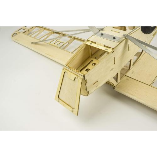 Upgrade Model Airplane Kits Piper Cub J3, 47'' Wingspan Laser Cut Balsa Wood Model Plane Unassembled, DIY Flying Model Aircraft for Adults (KIT Motor ESC Servos Covering Film)