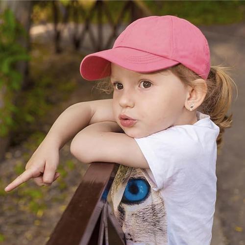 4 Pack Kid's Distressed Baseball Cap Washed Cotton Hat for Boys Girls