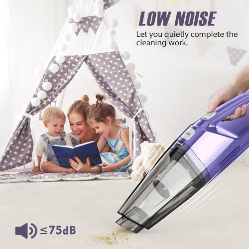NO ACCESSORIES Handheld Vacuum Cordless – Car Vac Portable with 8KPA  Low Noise, Lightweight Hand Held Vacuum Cordless Rechargeable for Car/Home/Dust/Pet Hair, Mine Portable Vacuum