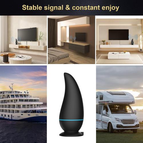 Digital TV Antenna Indoor - 8K 4K 1080P Outdoor HD Digital, 750  Miles Range, Amplified Signal Antenna, Reception 18FT Coax Cable for Smart/Old TV & Free Local Channels