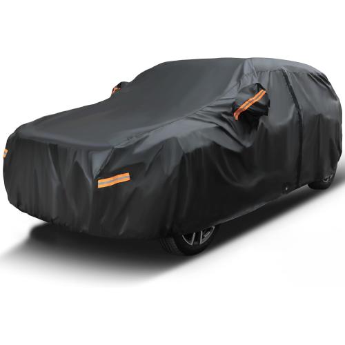 EzyShade 10-Layer SUV Car Cover Waterproof All Weather. See Vehicle Size-Chart for Accurate Fit. Outdoor Full Exterior Covers for Automobiles. Car Tarp Jeep Rav4 CRV. Black, (See SizeChart)