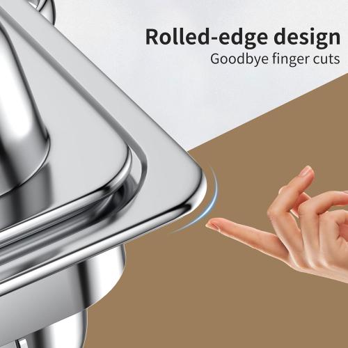 Chafing Dishes for Buffet Set: Chafers for Catering - Chafing Dish Buffet Set with Lids | Chafers and Buffet Warmers Sets | Serving Food Warmer | Chafers Servers Sets