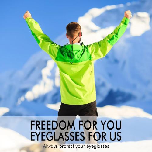 Glasses Strap - 3 Pcs Adjustable Eyewear String Lanyard Retainer - Eyeglasses Holder Strap for Men, Women and Kids