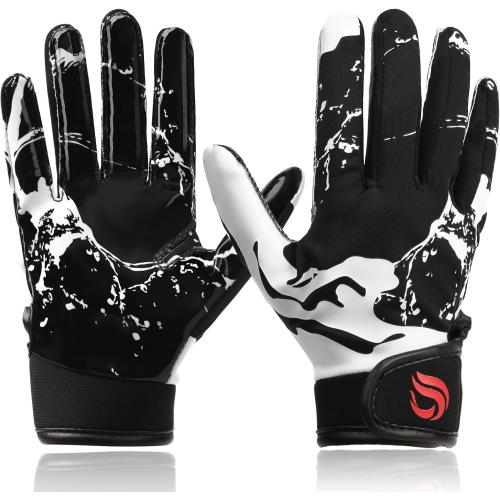 Youth Football Gloves for Kids Excellent Grip Football Receiver Gloves