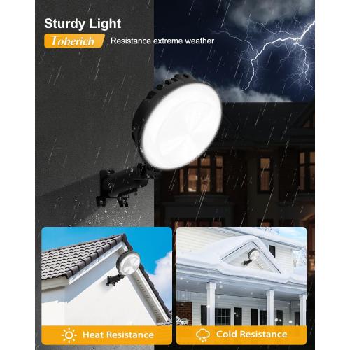 LED Barn Light, 150W 20000LM Yard Area Lights Dusk to Dawn Outdoor Lighting with Photocell 6500K Adjustable Angle Daylight IP66 Waterproof Street Lights for Security/Farmhouse/Garage