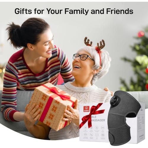 8 Modes & 20 Intensities Cordless Heated Knee Massager,Knee Brace for Arthritis Pain Relief,Muscle Relaxation,Heating Pad for Knee Shoulder Elbow