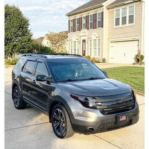 2011-2019 Tape-On Rain Guards for Ford Explorer Extra Thick Side Window Deflector Visors Base XLT Limited Sport Platinum 2012 2013 2014 2015 2016 2017 2018