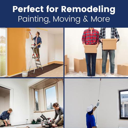 ADHES Floor Protection Film 24” x 200’ – Heavy Duty Self-Adhesive Floor Protector, Waterproof, Anti-Slip, Plastic Film for Hardwood, Tile, Vinyl, and Marble Floors