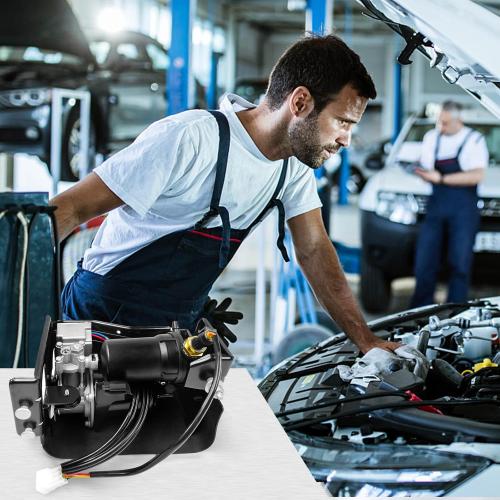 Air Ride Suspension Compressor Pump, Compatible with GMC Yukon XL 1500 Cadillac Escalade Chevy Avalanche Suburban Tahoe, 15254590 19299540 949-000 949-001 949-099 15056494