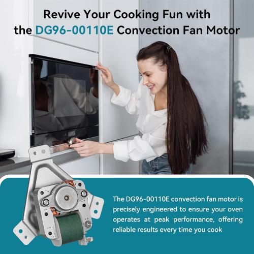 DG96-00110E Electric Range Oven Convection Fan Motor Assembly Compatible with Samsung Stove/Ovens, Replaces AP5967760, PS11720787, Convection Motor Stove Fan, Clockwise Rotation