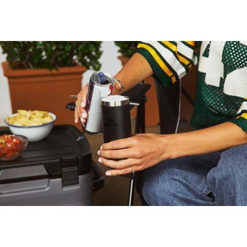 Stanley Everyday Can Cooler Cup 10 oz Slim | Beer, Seltzers, Soda, and Energy Drinks | Doubles as Tumbler | Insulated Stainless Steel Drink Holder | BPA-Free | Matte Black