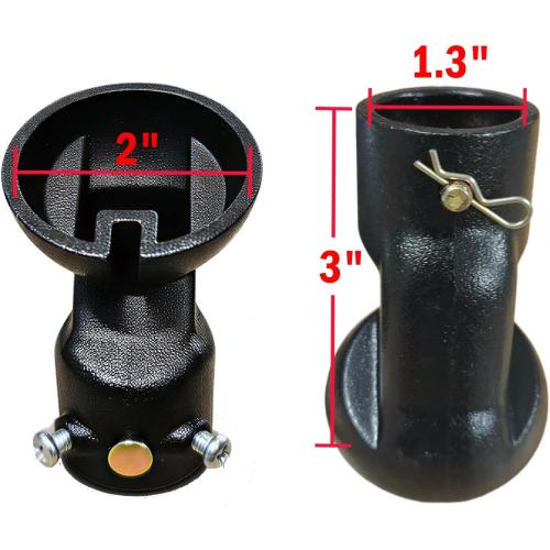 Sloped Ceiling Fan Adapter for Sloped & Vaulted Ceilings up to 45° Ceiling Fan Bracket Mount Kit,Ceiling Fan Mounting Bracket (Black)