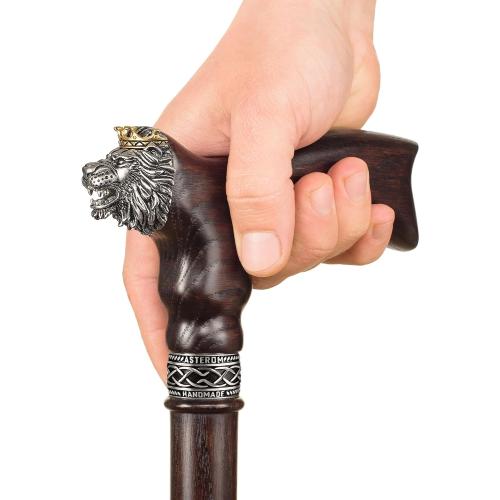 Asterom Walking Cane - Handmade Lion Canes for Men & Women - Wooden, Stylish, Cool Walking Sticks for Men, Seniors